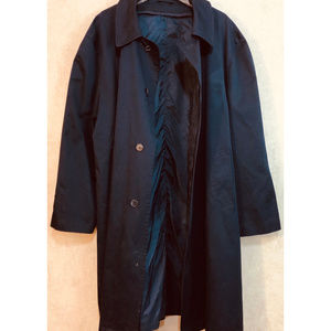 Vintage Martini Men's Overcoat Navy Blue